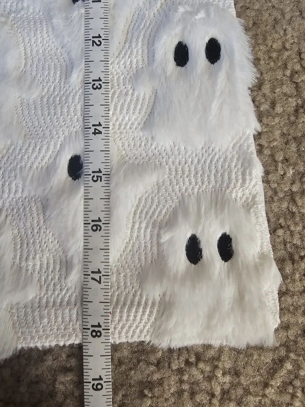 Plush Ghost Pattern Throw Pillowcase